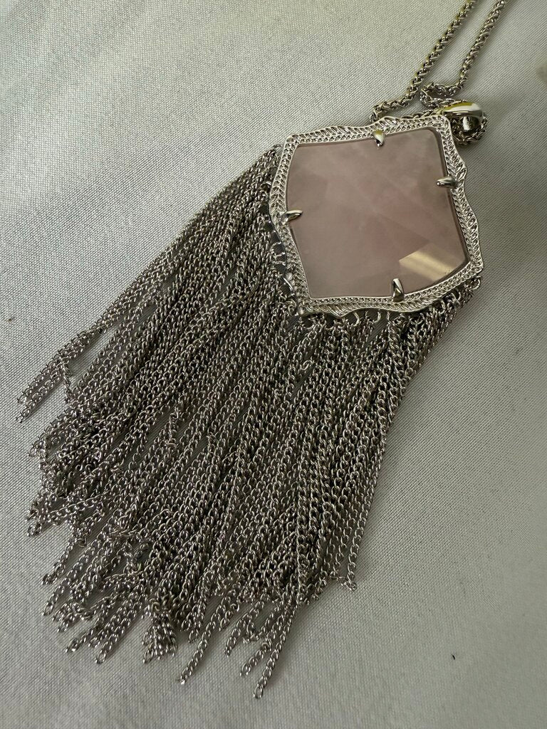 Kendra Scott Rose Quartz Necklace
