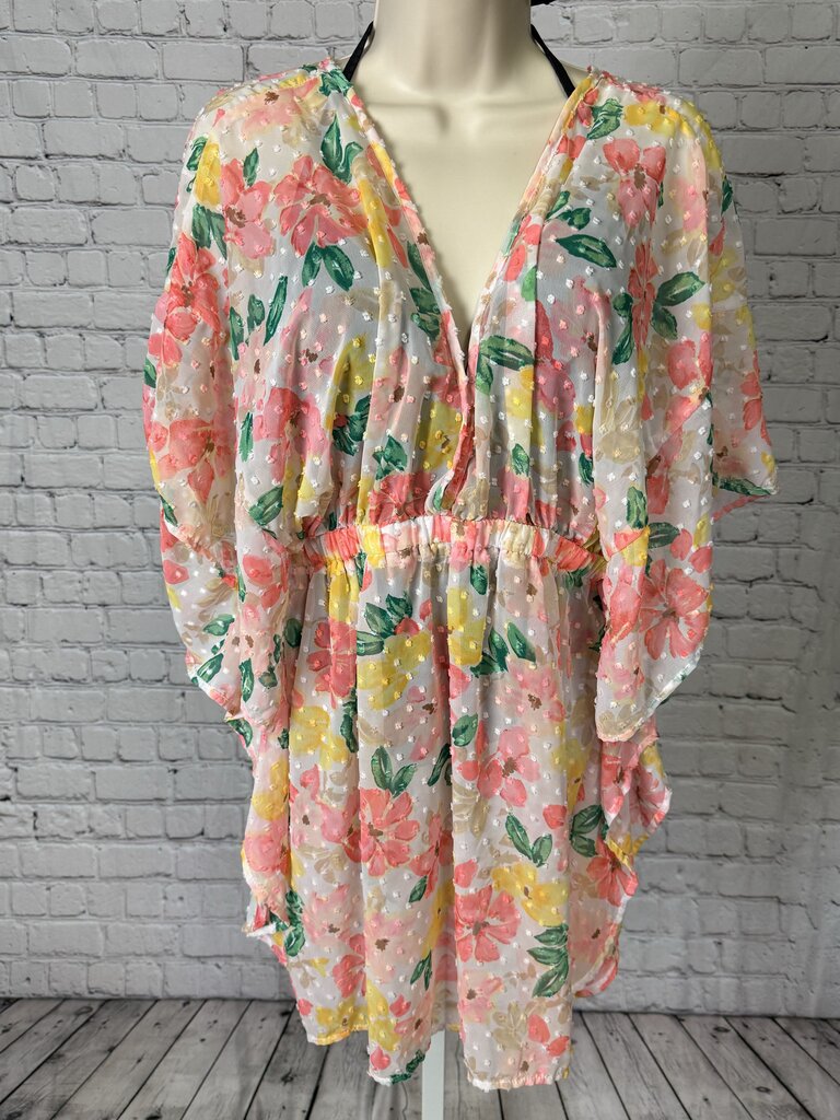 Women's Floral Print Swim Cover