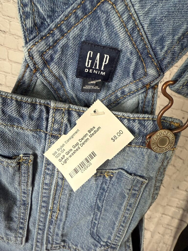 Girls Gap Denim Bibs
