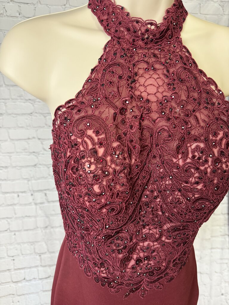 Women's Maroon Short Dress