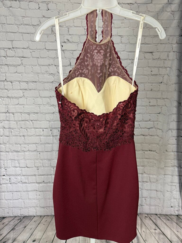 Women's Maroon Short Dress