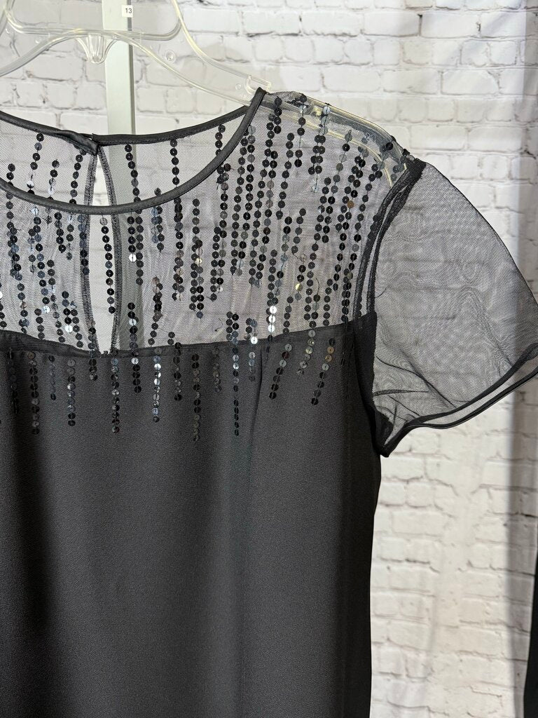 Women's Black Maxi Mother Of Bride/Groom Dress