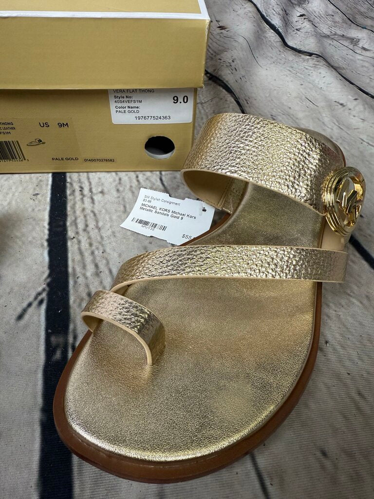 Michael Kors Metallic Sandals