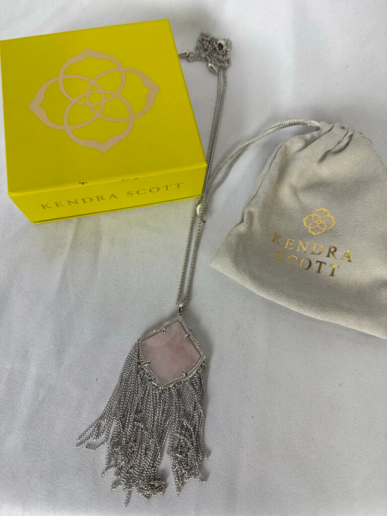Kendra Scott Rose Quartz Necklace