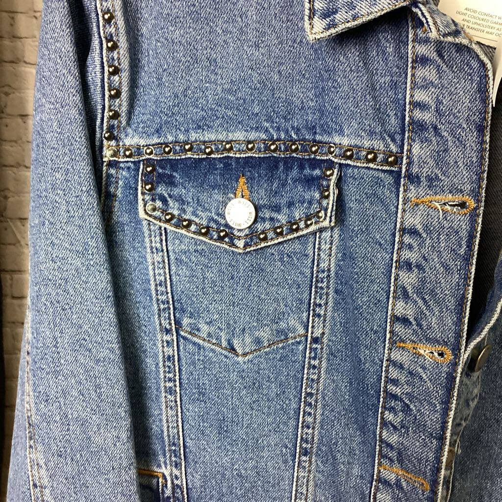 Wmns Denim Brand Jean Jacket