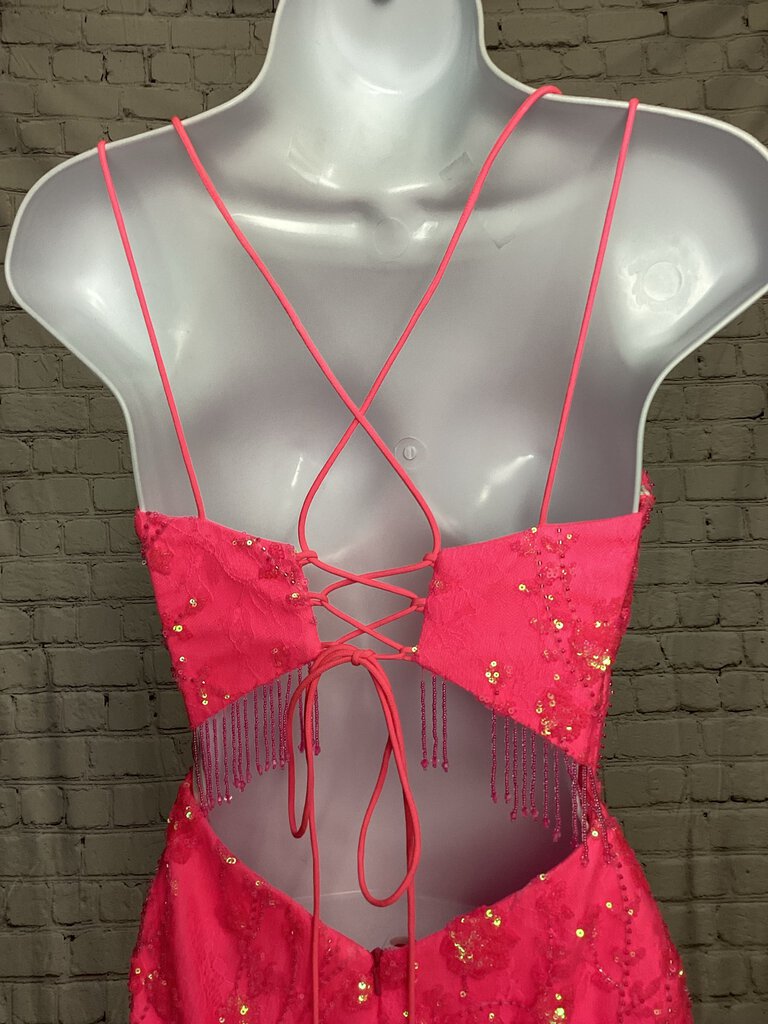 Amarra Hot Pink Homecoming Dress