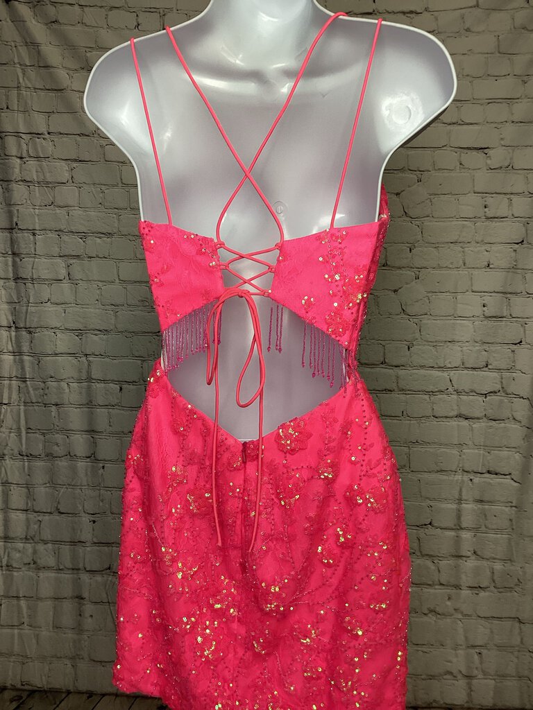 Amarra Hot Pink Homecoming Dress