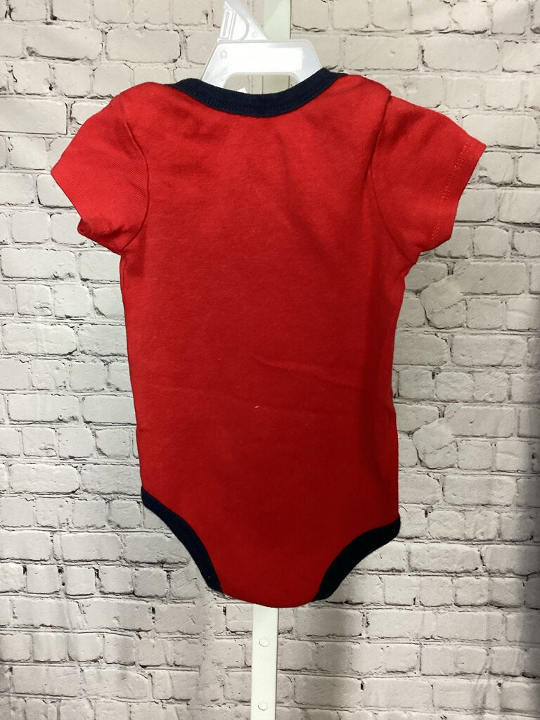 Boys Red Nike Onesie