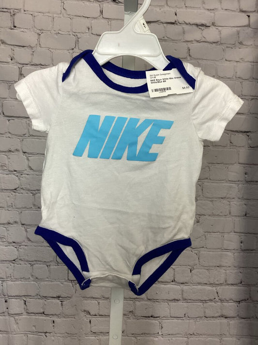 Boys White Nike Onesie