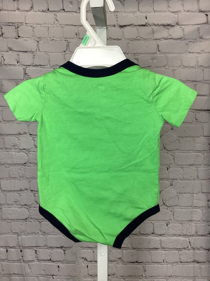 Boys Green Nike Onesie