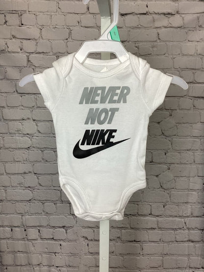 Boys White Nike Onesie