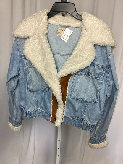 Free People Denim Sherpa Jacket