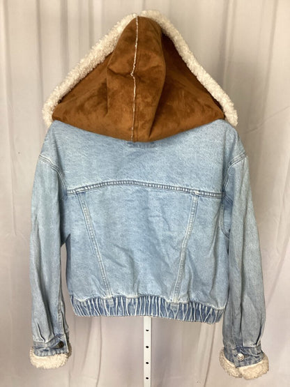 Free People Denim Sherpa Jacket