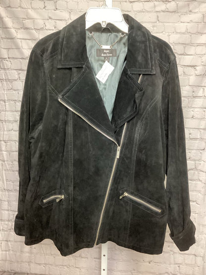 Womens Dennis Basso Leather Jacket