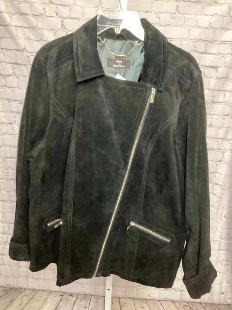 Womens Dennis Basso Leather Jacket