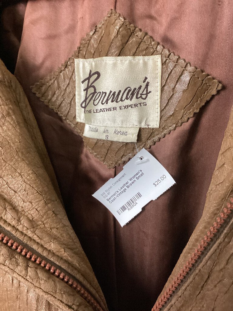 Berman's Leather Women's Coat-Vintage