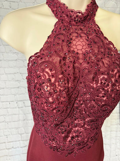 Women's Maroon Short Dress