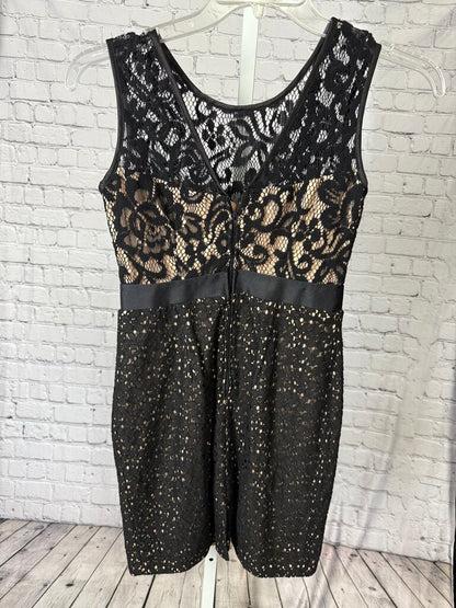 Women's Short Black Lace Dress