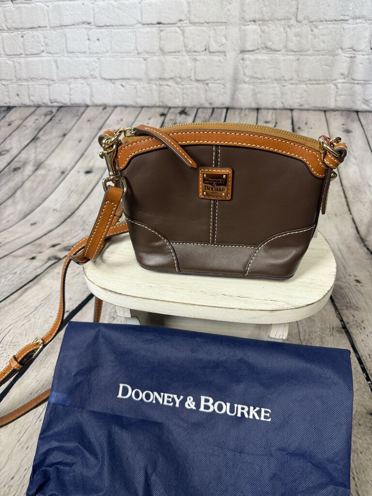 Dooney & Bourke Mini Brown Domed Crossbody