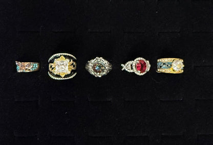 Bundle of 5 Costume Rings Size 7