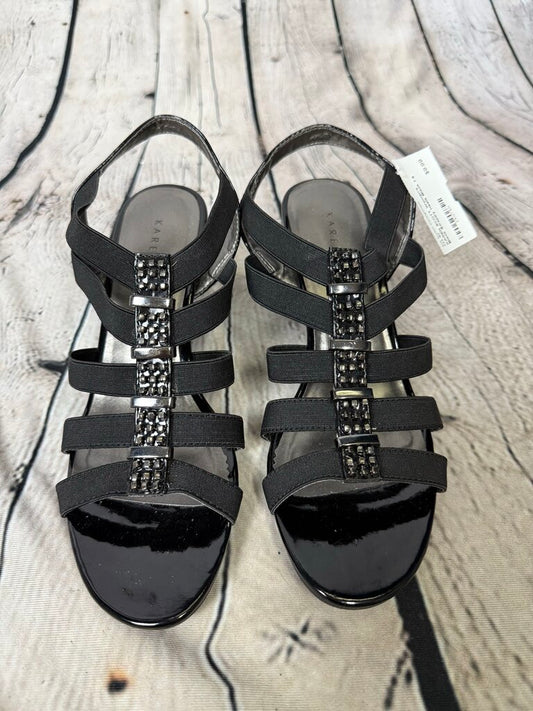 Women's Black Strappy Heels
