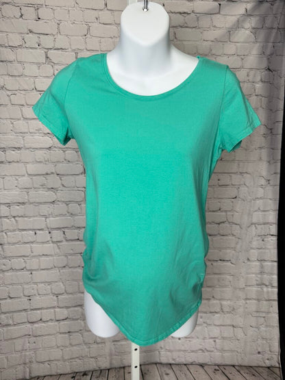 "Bump Start" Teal Maternity Top