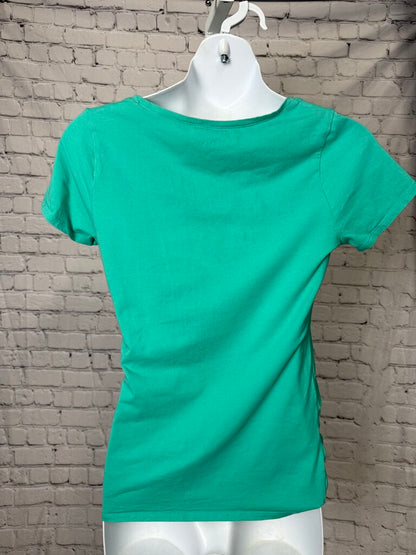 "Bump Start" Teal Maternity Top
