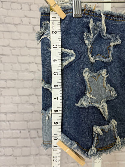Womens SHEIN Denim Star Mini Skirt